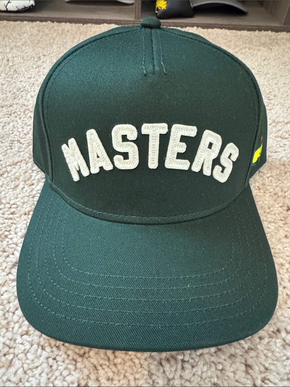 American Needle Dark Green Baseball Cap with White 'MASTERS' Patch